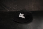 Black Omnia Metal Logo running hat, side view